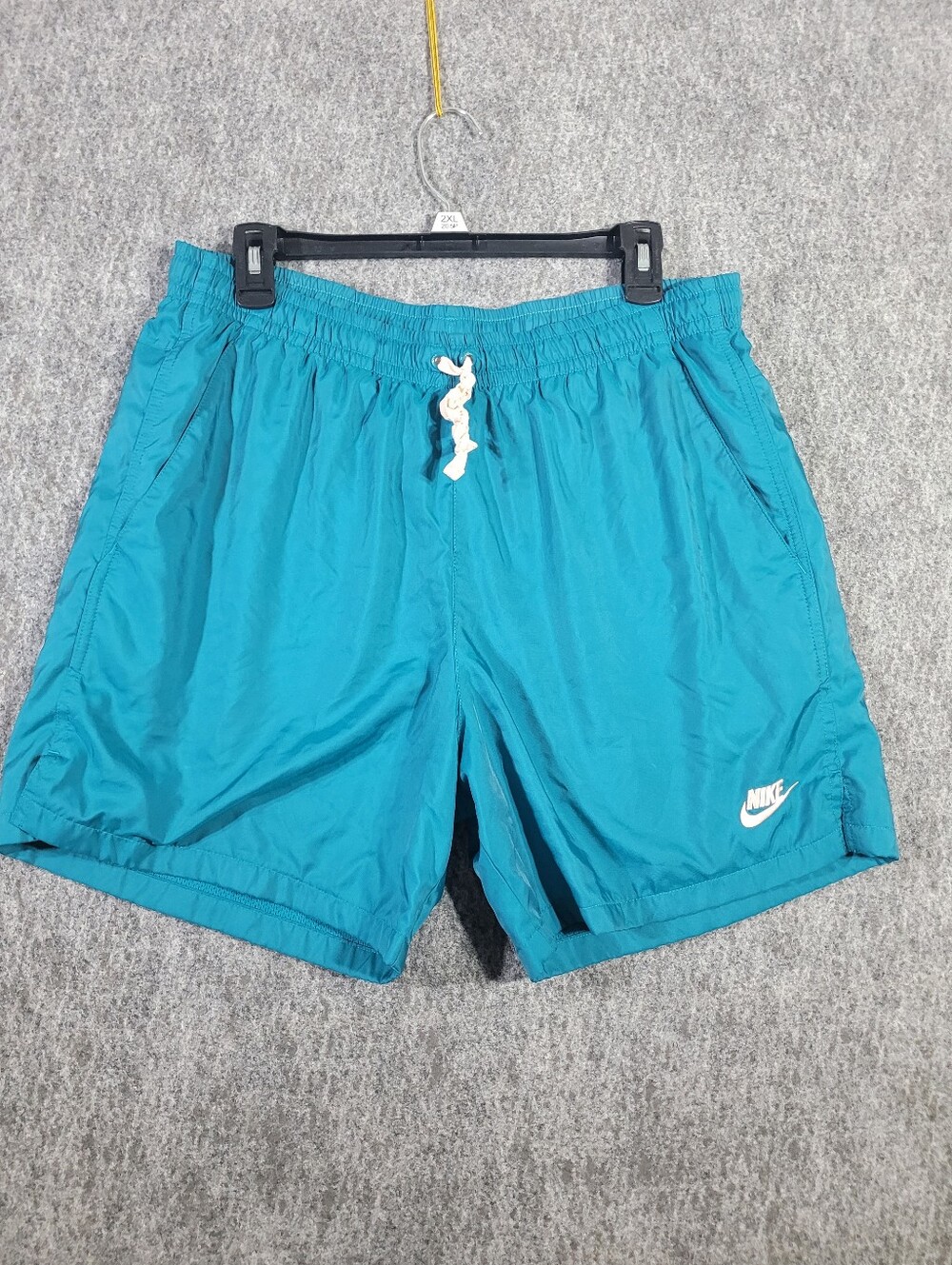 Nike Mens Shorts L Woven Flow Lined Athletic Swim Trunks Teal Aqua Green DM6829